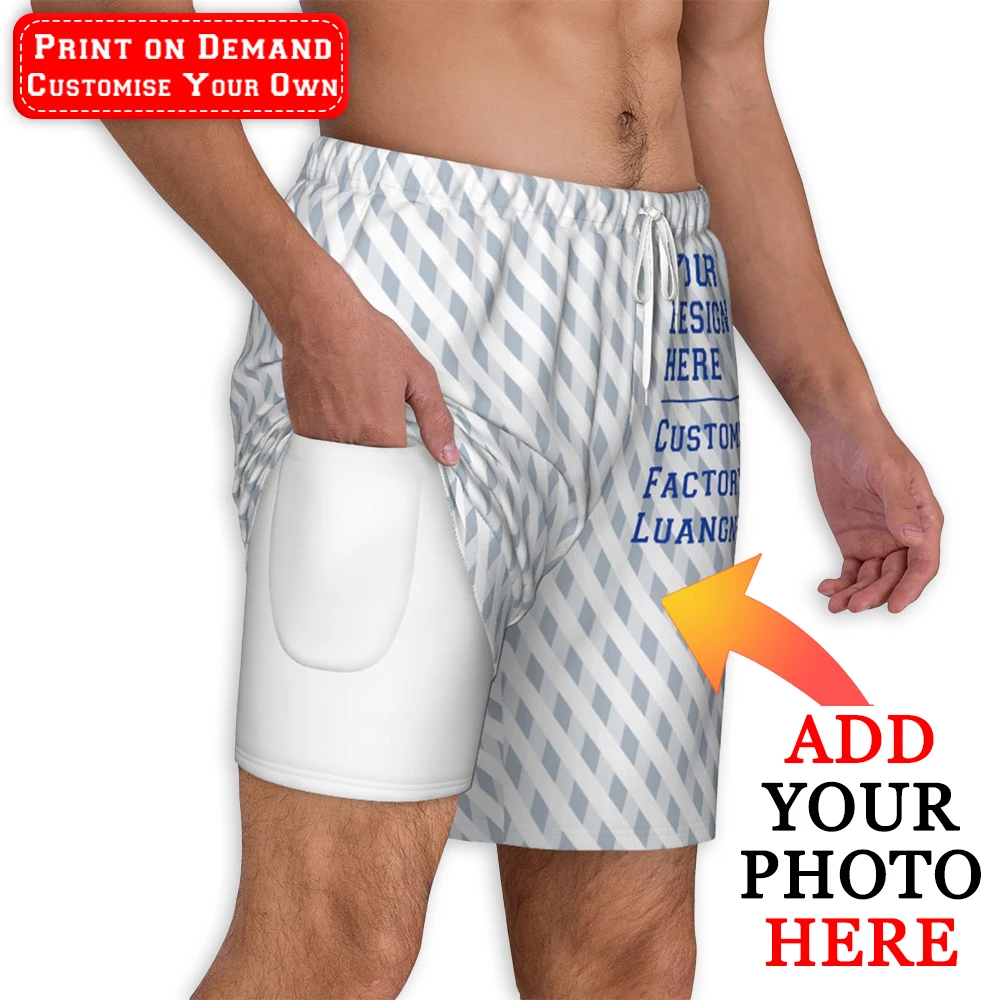 

Мужские плавки на заказ: летняя пляжная одежда, шорты для серфинга, шорты для пляжного волейбола с персонализированными изображениями и текстом для подарков