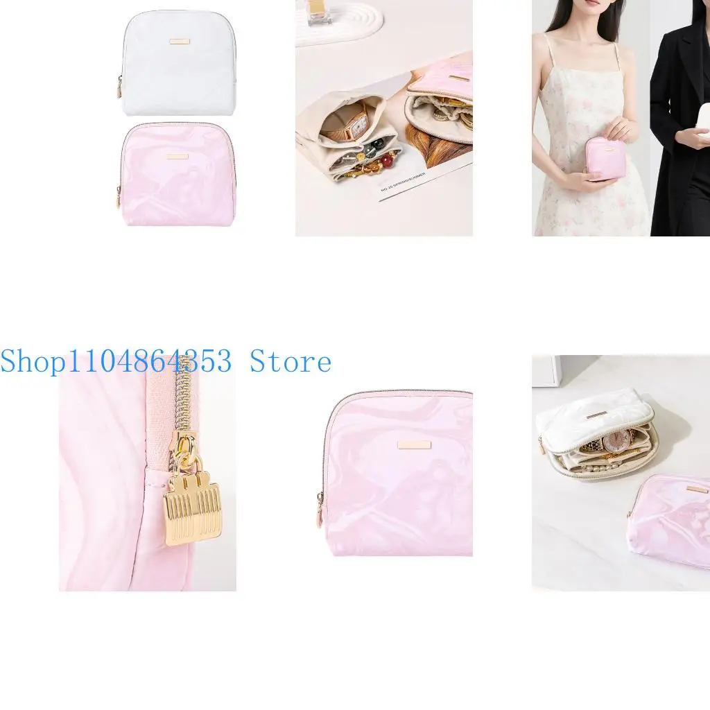 

652F Элегантный кожаный ювелирный организатор Compact Multi Pocket Chines