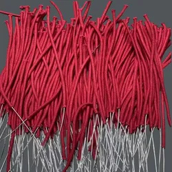 Thickned White/Red 1 Meter Long With Needle Pure Cotton Wicks For Zippo Zorro Lighter & Most Oil Lighters Replacement Accessory