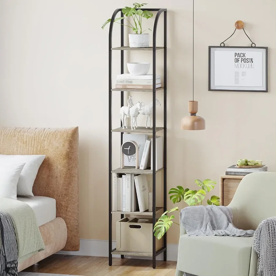 

Книжная полка, книжный шкаф, узкий книжный шкаф, органайзер-полка со стальной рамкой для учебы, гостиной, спальни, кухни, домашнего офиса, промышленности