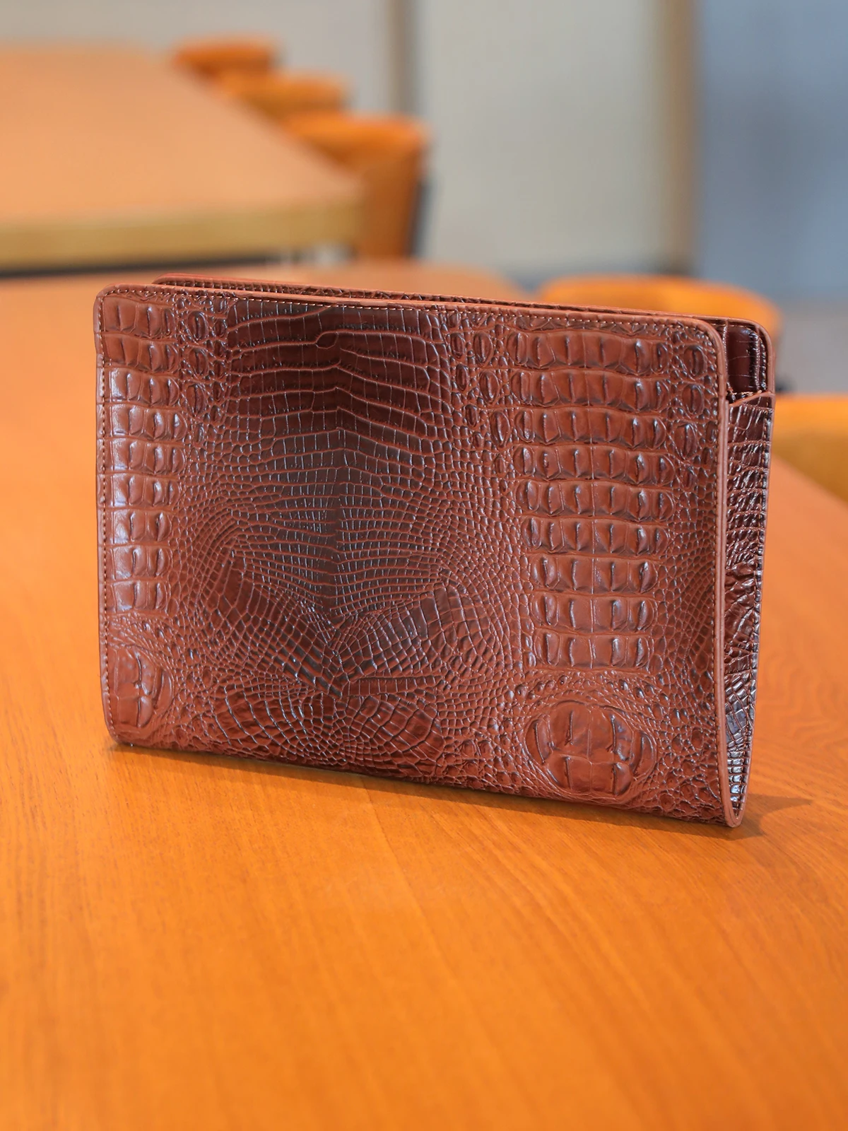 

Casual Fashion Envelope Purse, Simple Elegant Handbag, File Holder Pad Bag,New Crocodile Pattern Women's Clutch Bag,