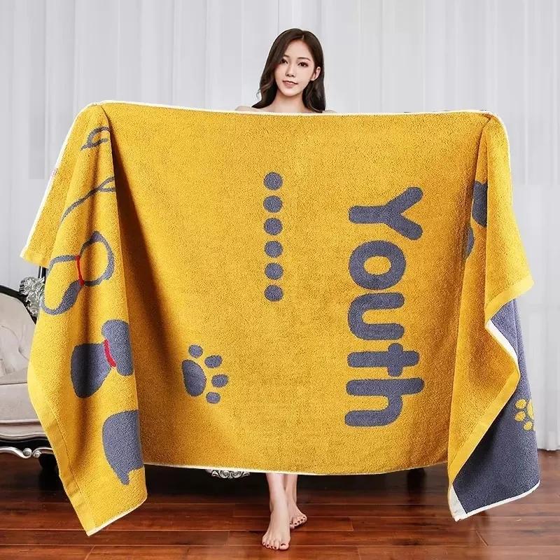 

Pure cotton bath towel for children's household thickened and quick-drying, soft and non-shedding bath towel for adults