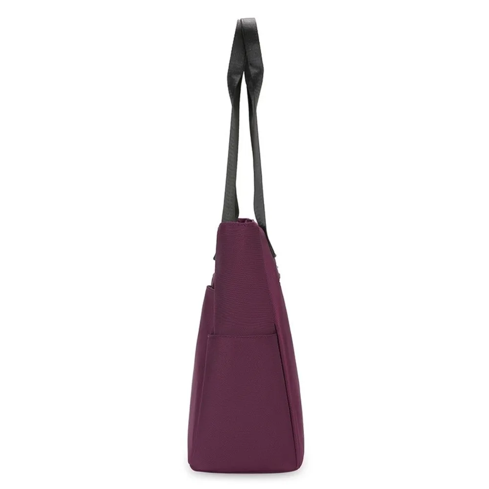 Bolsa de ombro de nylon durável, elegante, prática, sacola simples, exclusiva, leve, uso escolar