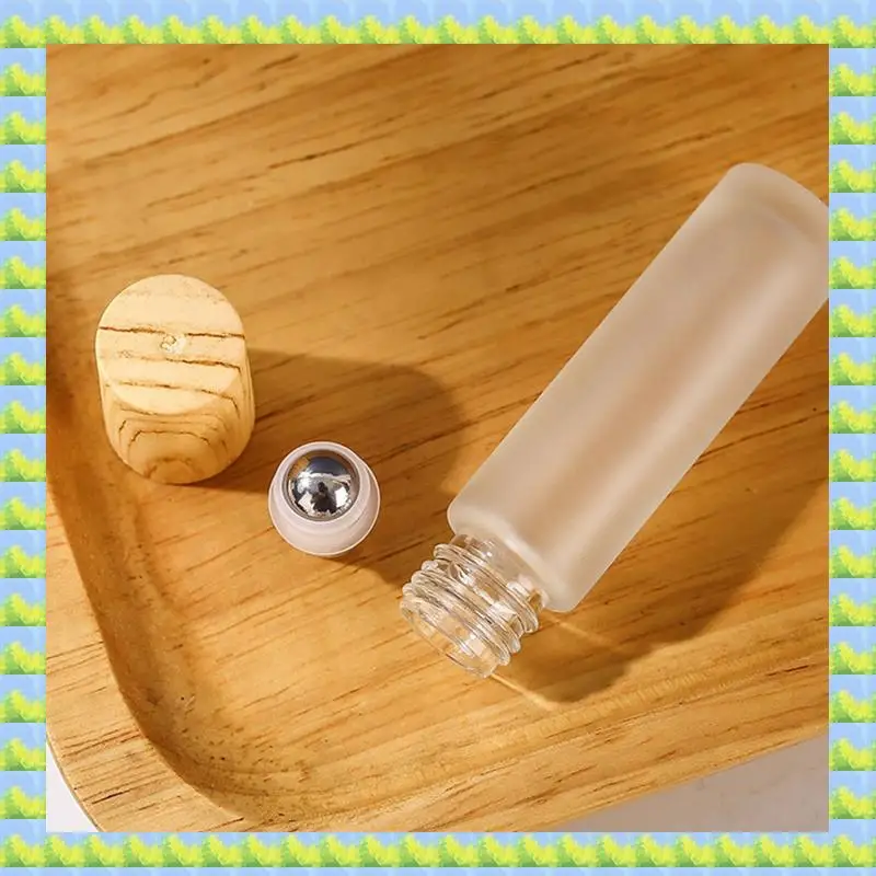 

10Pcs 5ML Roll-On Bottle Small Cosmetic Packing Perfume Bottles Liquid Container Roll-On Bottle For Travel Durable Black