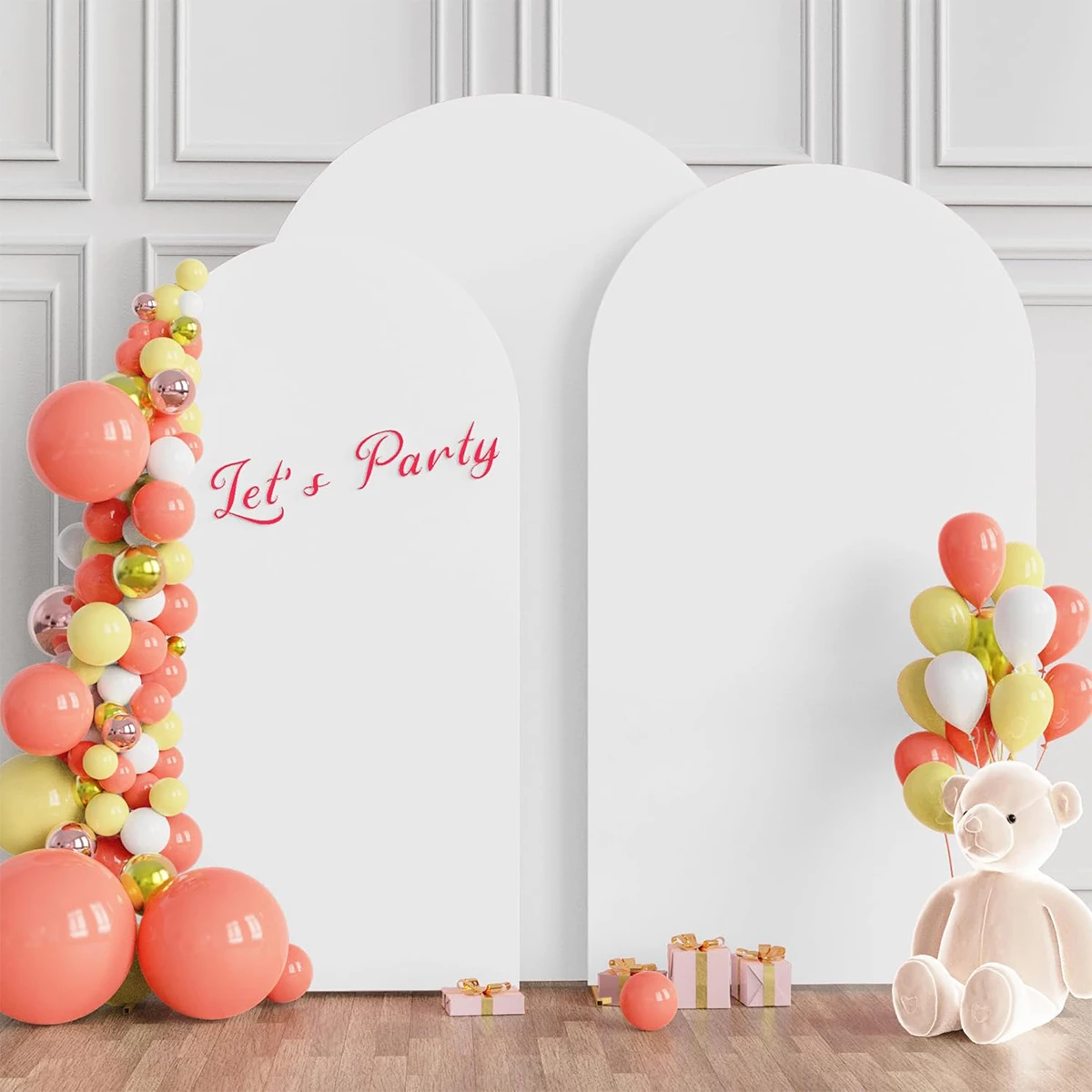 غطاء قوس الزفاف غطاء خلفية قوس سباندكس غطاء قوس مناسب لحفلات الزفاف وأعياد الميلاد (بدون رف)