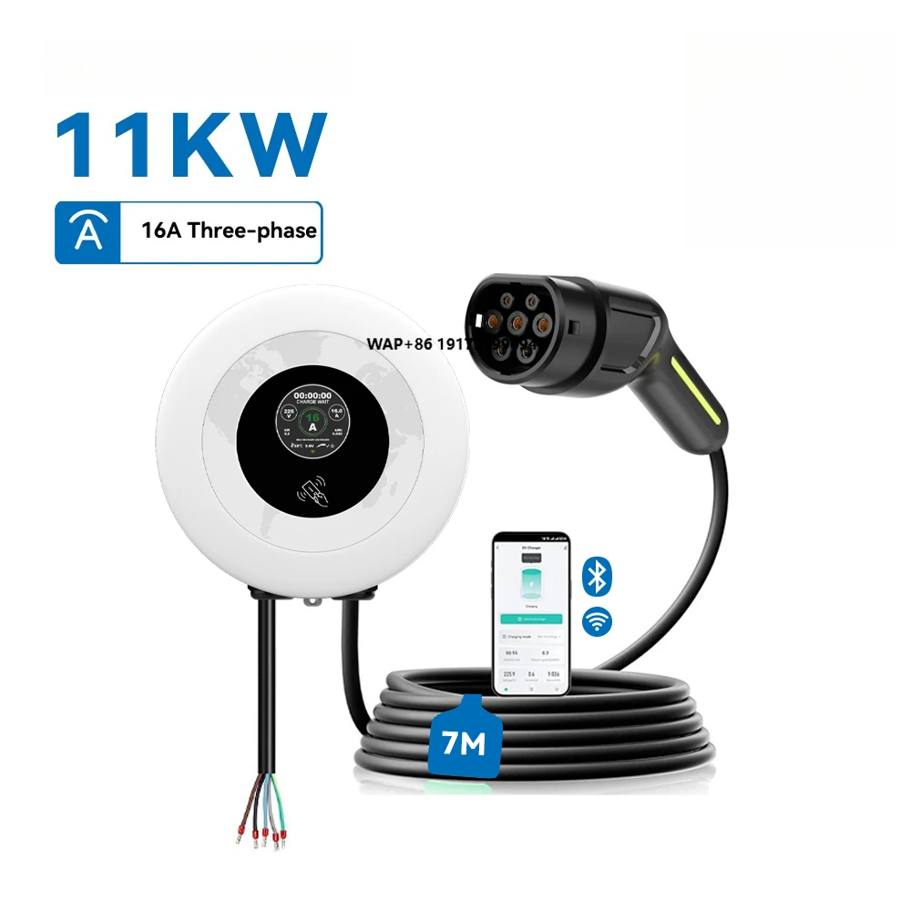 

Wallbox Smart Home Electric Vehicle Charging Station for Type1 Type2 Gb T Ip67 Waterproof App Control Cable Hook