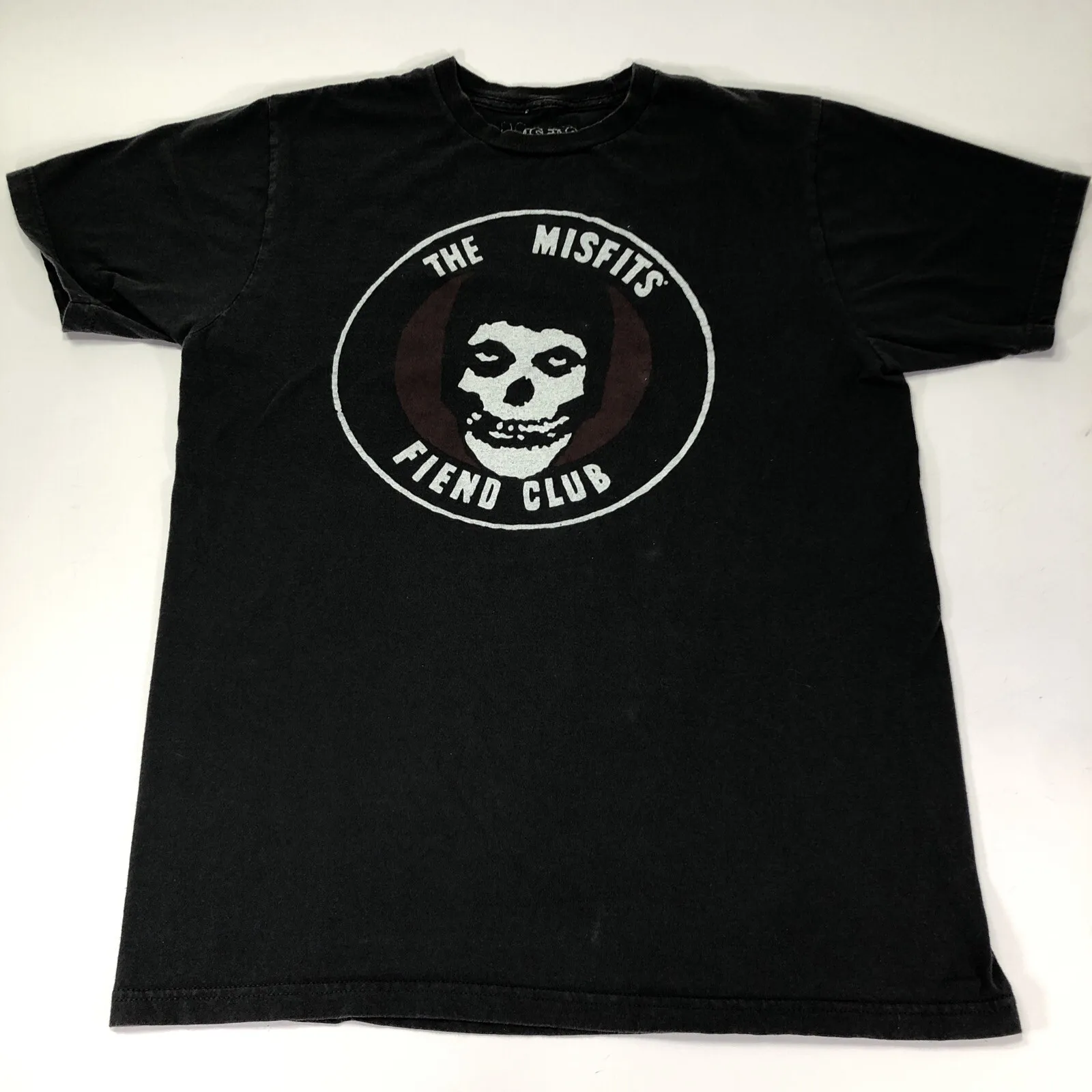 تي شيرت برسومات عتيقة بشعار Misfits Fiend Club Crimson Ghost للجنسين