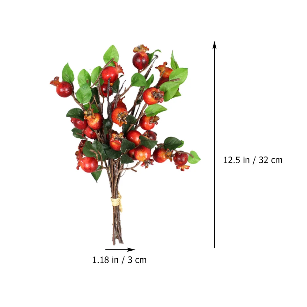 

2pcs Simulation Rosehip Bouquet Artificial Flower Home Decor Decorative Fake Flower Lifelike Party Photo Prop Wedding Decoration