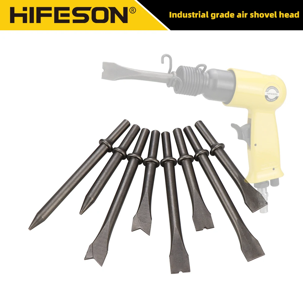 Air Chisel Head Hard Steel Solid Air Shovel Head Air Impact Hammer Bit Pneumatic Tool Accessoryies 150Y 190Y 250Y Cutting/Rust