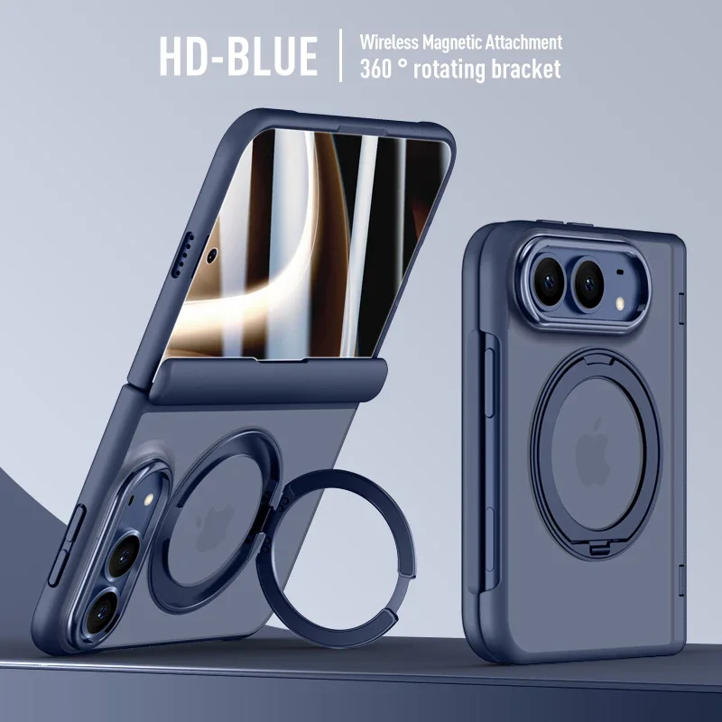 360 360 Degree Rotating Frosted For MagSafe Magnetic Bracket Phone Case, For iPhone Duo Fold High-Definition privacy Screen Cover - Aliexpress Deal