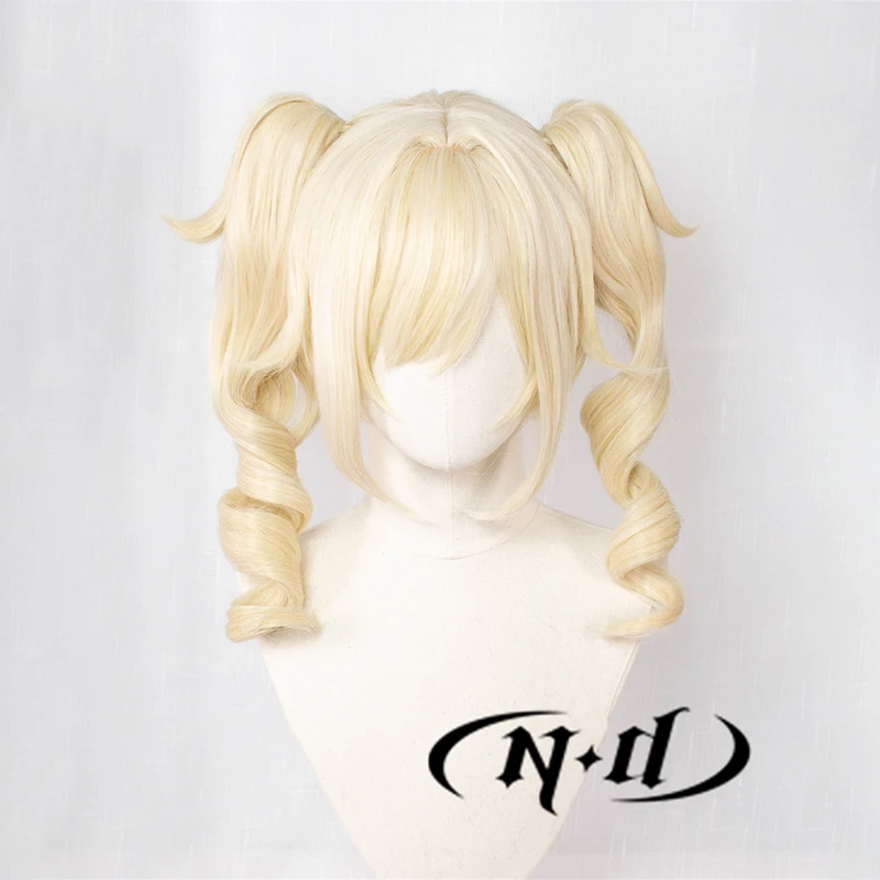 ND Barbara Parrucche Cosplay Genshin Impact Parrucche per capelli Cosplay Parrucchino per donne Comic Con Coser Costume Gioco Festa Resistente al calore