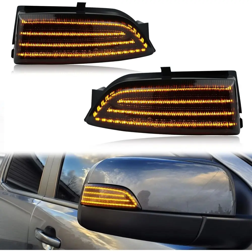 Sequentielle Bernsteinfarbene LED-Seitenspiegel-Blinkleuchten für Ford Ranger Lariat Ranger T6 Raptor Wildtrak 2019-2023 oder 2012-2019