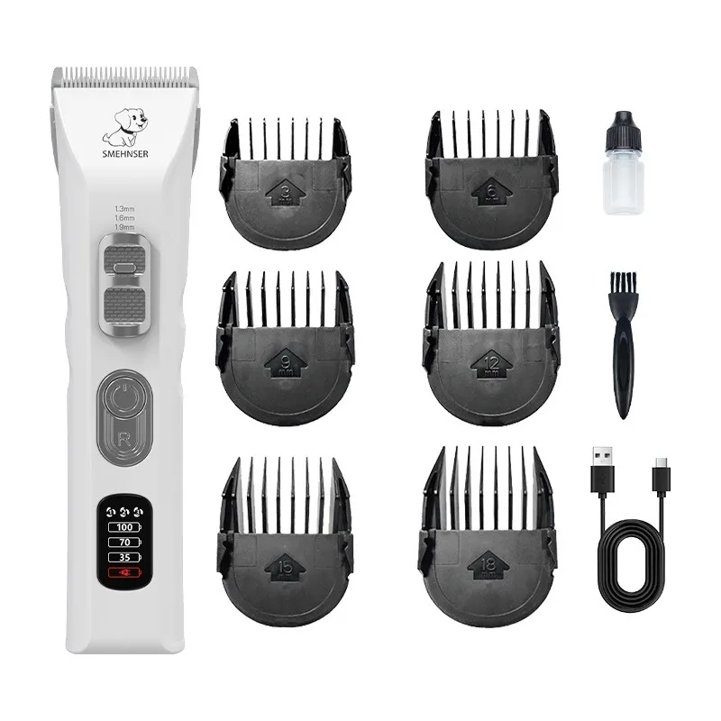 充電式電気ペットクリッパー、猫と犬のヘアシェーバー、シャー、ペットクリーニング製品キット、犬のグルーミングアクセサリー