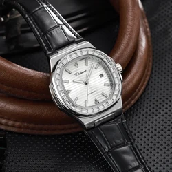 Relogio Masculino Men Watch Luxury Waterproof Automatic Mechanical Wristwatch Luminous Date Sports Leather Clock Man Watches