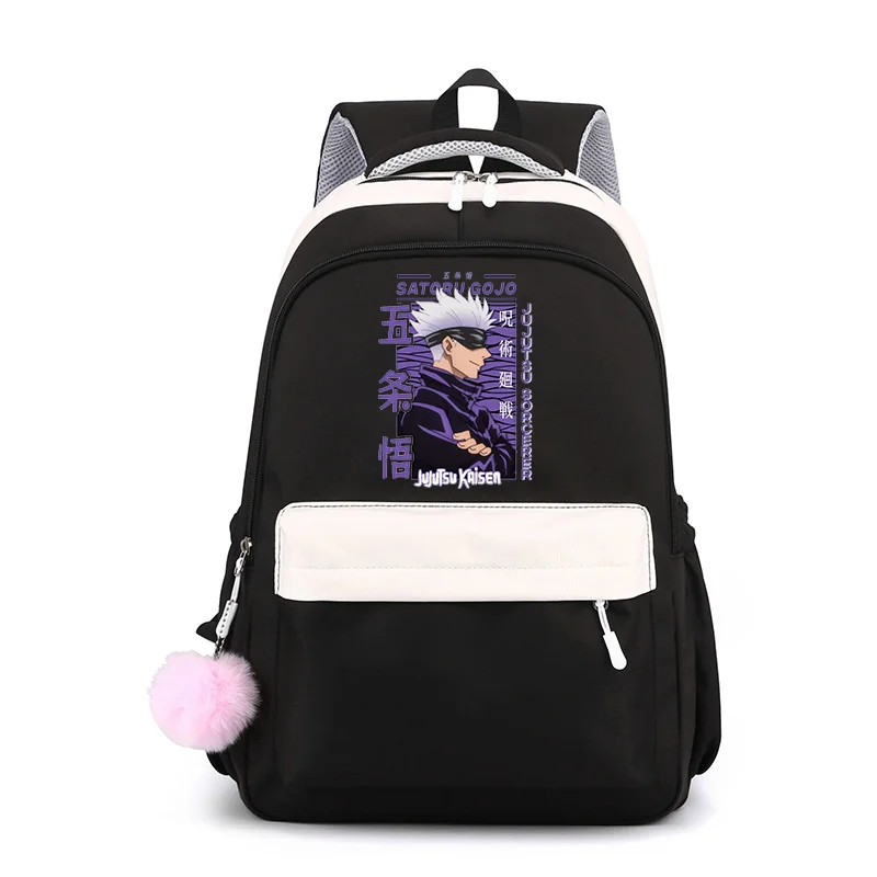 Anime satoru gojo legal mochila adolescente moda de alta qualidade mochila satoru gojo mochila bonito anime mochilas