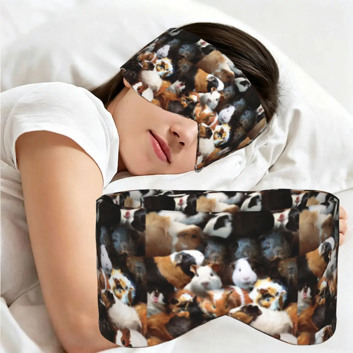 Guinea Pigs sleep mask Light Blocking Portable Eye Cover for Girls Boys Office Nap Party Gift Eyeshade eyepatch