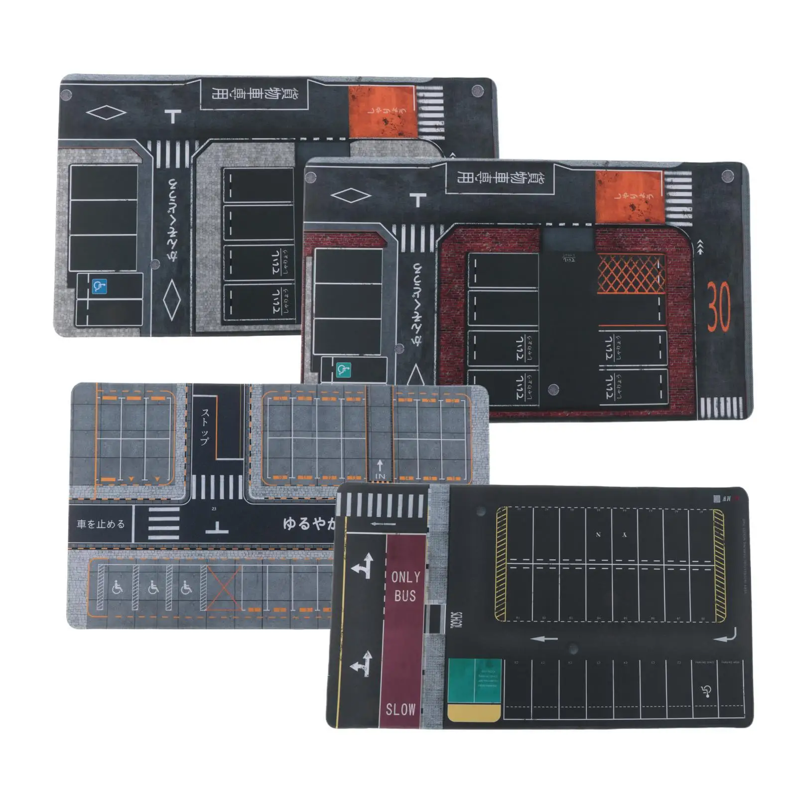 1/64 Parking Lot Mouse Pad Photography Background Vehicle Scene Display Toy