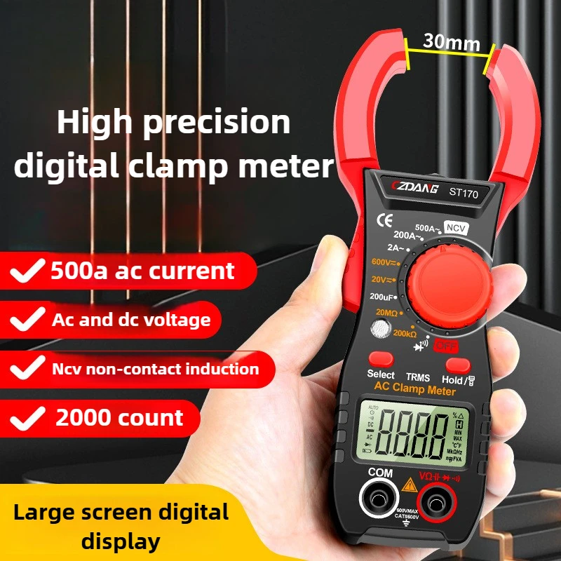 

CZDANG Clamp Multimeter Portable Digital Tester Tools Electrician Maintenance Ammeter Multimeter High-precision Instruments