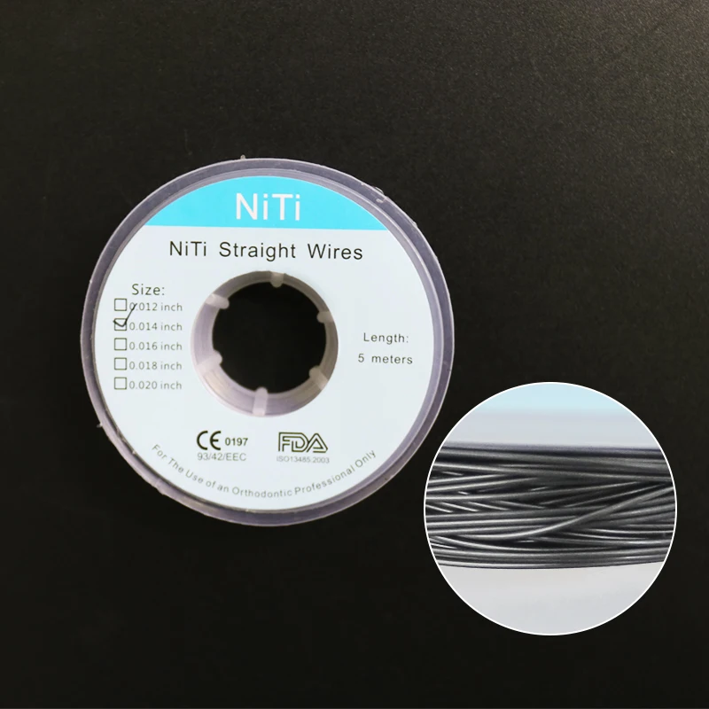 

5M/roll 0.012/0.014/0.016 Orthodontic Niti Straight Wire for Bracket Ligature