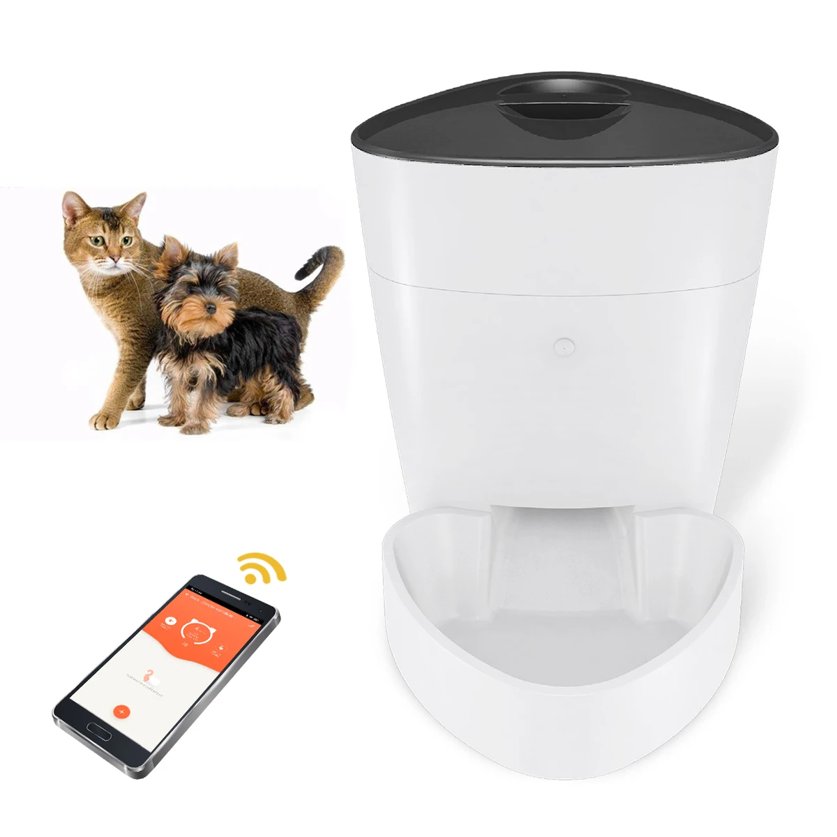 Wi-Fi Enabled Smart Pet Feeder Dog Food Storage Dog Food Container Automatic Cat Feeder