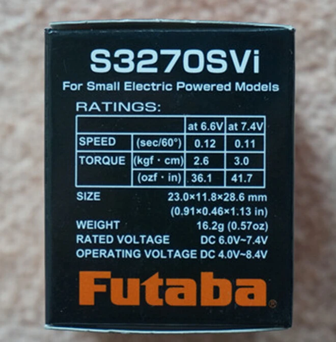 FUTABA S3270SVi Micro Servidor Digital de Alta Tensão S.BUS2 Metal Gear