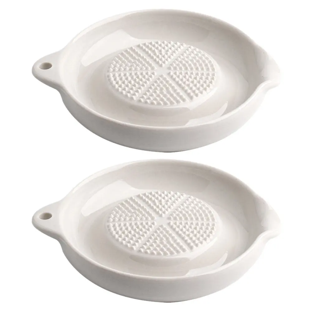 

2Pcs Safe Lightweight Ceramic Baby Food Grinders Low Water Absorption Bowls for Ginger Garlic Sweet Potato Pumpkin Crush
