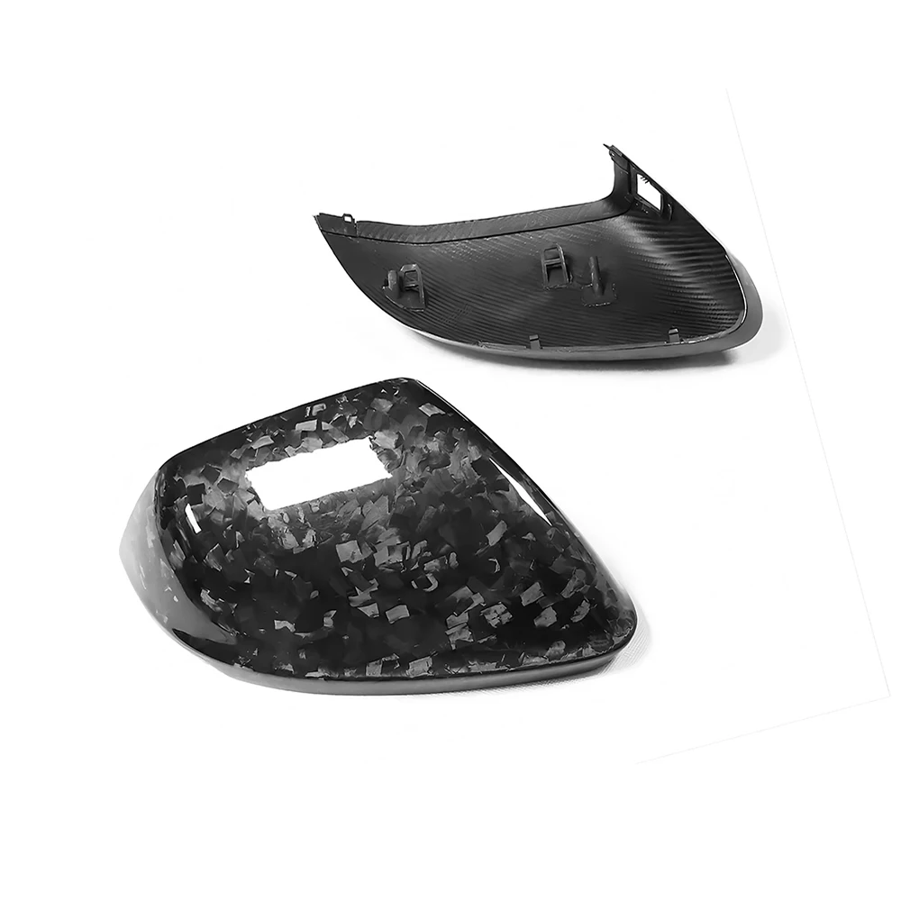 Replacement Rearview Side Mirror Covers Cap For Audi 18-22 Q8 RSQ8 Lamborghini URUS Dry Forged Carbon Fiber Shell With Assist