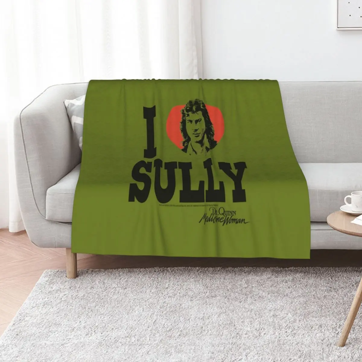 CBS228_Dr. Quinn, Medicine Woman I Heart Sully Throw Blanket for sofa For Decorative Sofa Plush Custom sofa bed Camping Blankets