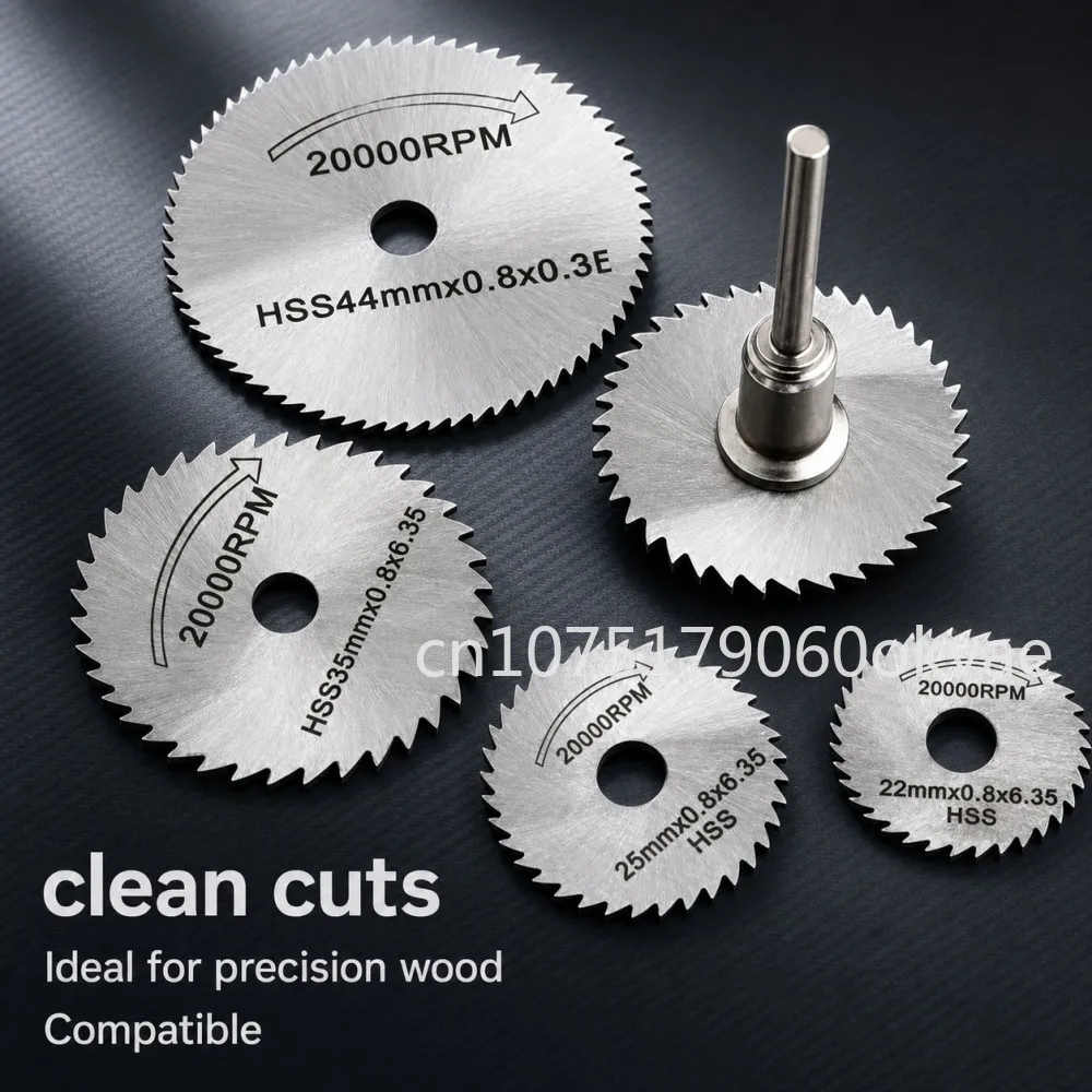 6pc Woodworking Metal Cutting Blade Electric Drill Circular Saw Blade High-speed Steel Electric Grinder Small Saw Blade Tool Set