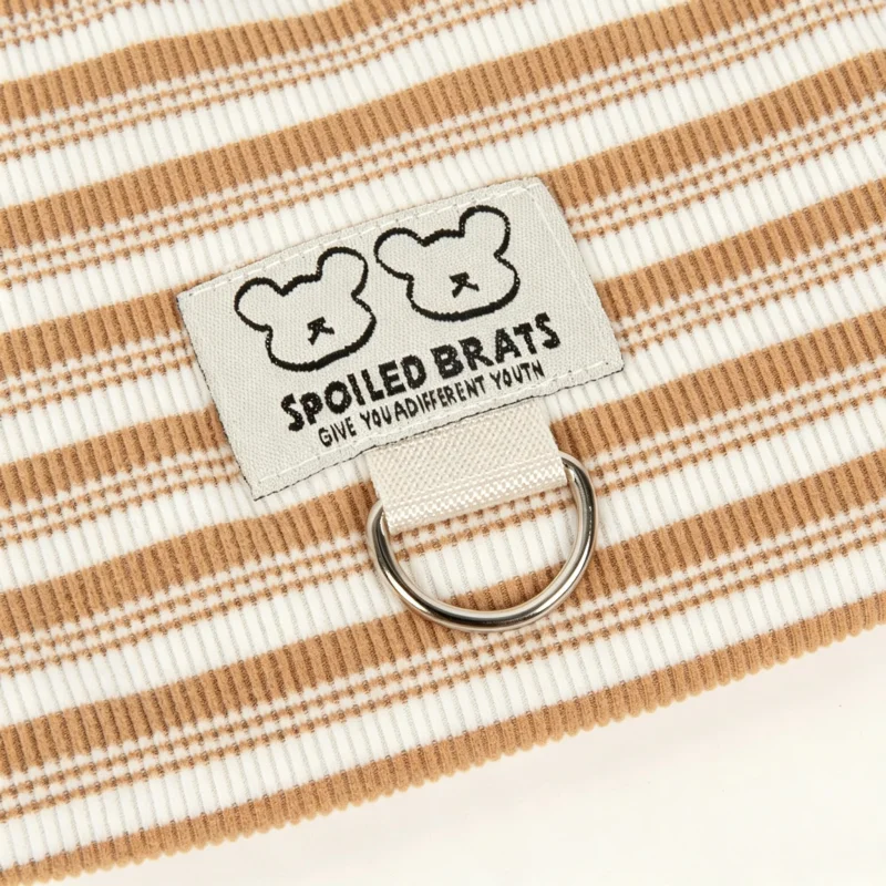 Fleece-Hundeweste für Herbst und Winter, weiche gestreifte Hundekleidung, Katzenkleidung, Chihuahua- und Bichon-Kostüm, dünne Hundehoodies – Detail 14