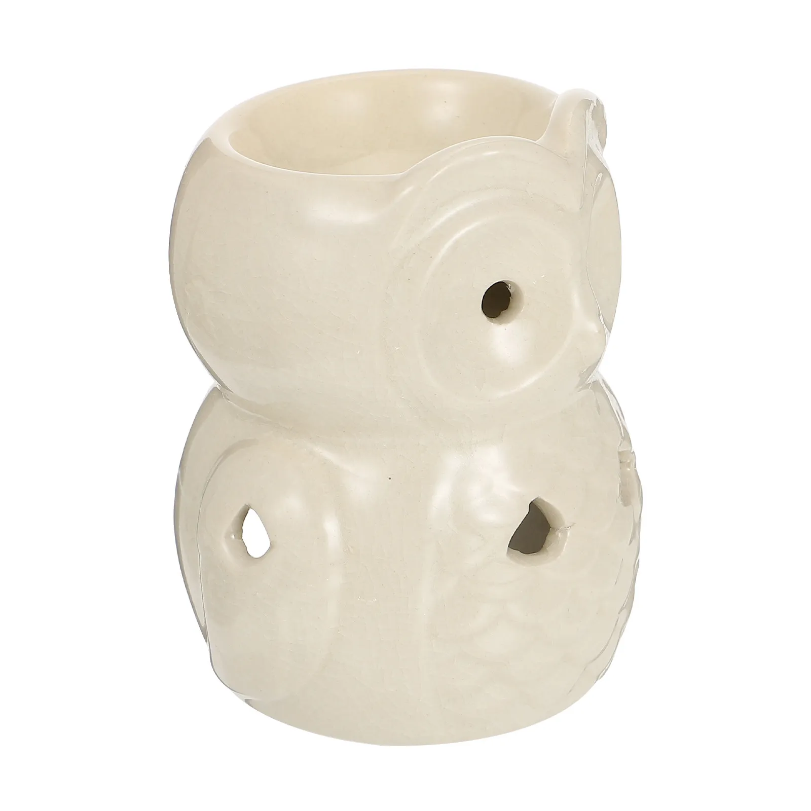 1Pcs Owl Shaped Ceramic Incense Burner Decorative Aroma Diffuser for Living Room Bedroom Office Relaxation Decorative Censer