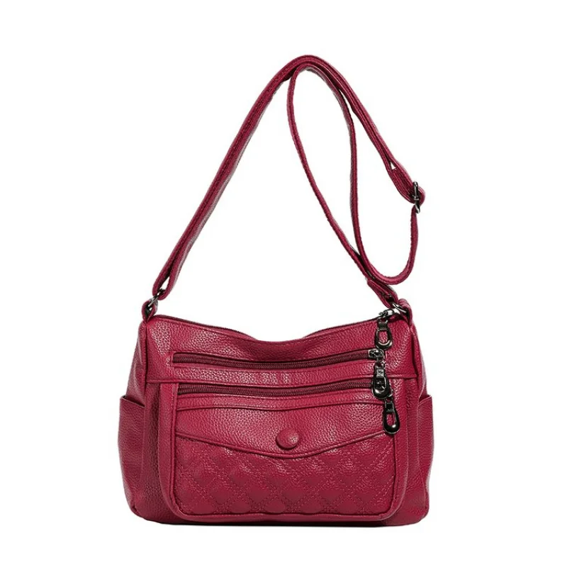 

Fashionable Unique Messenger Bag For Women Trendy Design Elegant Leather Classic Paris Fashion Solid Color