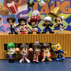 10pcs/set 3cm Japanese Kyo Iori fighter king Action figure Doll PVC kids collection Athena model doll