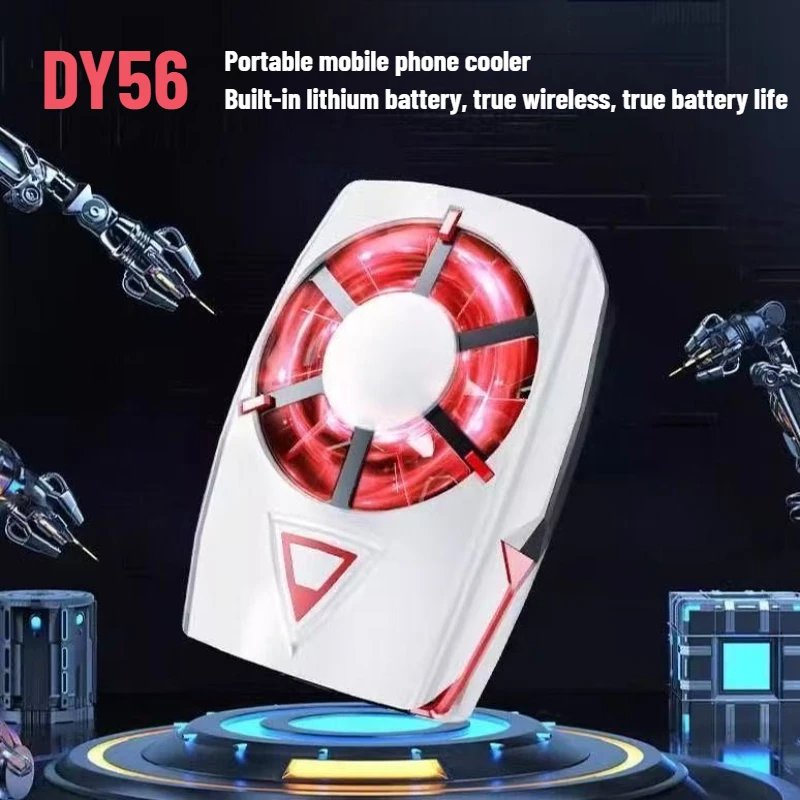 

NEW DY56 Mobile Phone Back-clip Cooling Radiator Air-cooled PUBG Game Cooler for IPhone Android Gaming Accessorie Cool Heat Sink