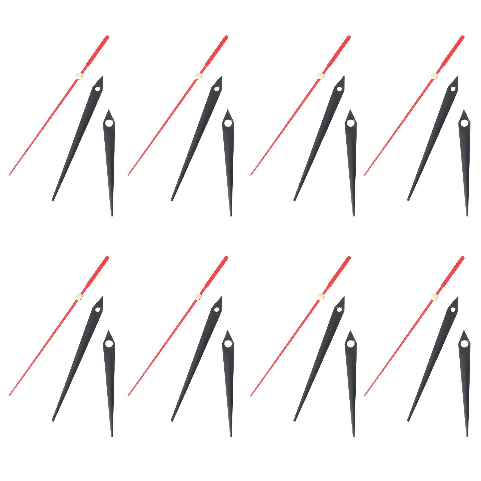 

10 Sets Bulk Metal Clock Hand Work Large Wall Silent Aluminum Hands Replacement Parts