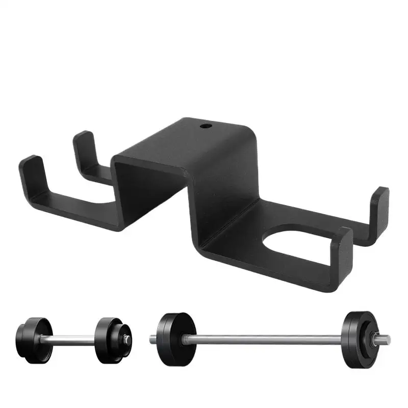 

Barbell Wall Holder Vertical Wall Mounted Barbell Holder Heavy-Duty Home Gym Equipment For Strength Training Functional Fitness