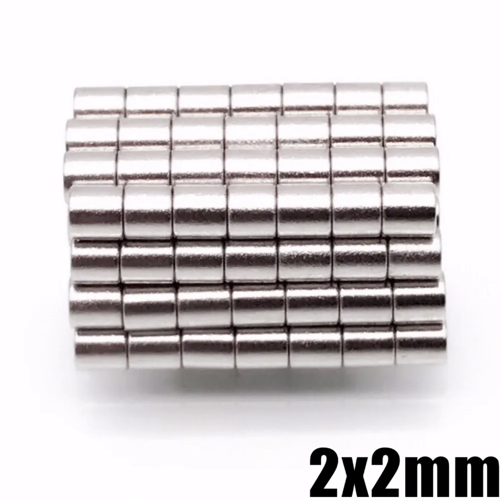 10~10000PCS 2x2mm Small Magnets Round 2mm*2mm Neodymium Magnet Disc 2x2 Permanent NdFeB Super Strong Powerful Magnetic 2*2mm