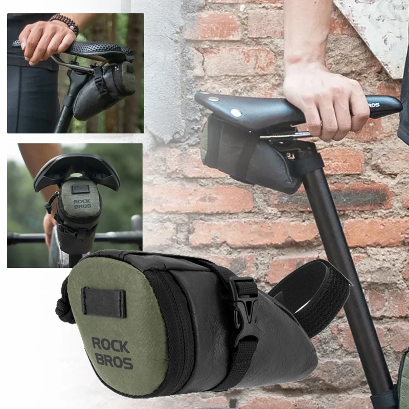 

Bike Saddle Bag Waterproof MTB Road Bike Bag Portable 0.2L Mini Tail Bag Lightweight