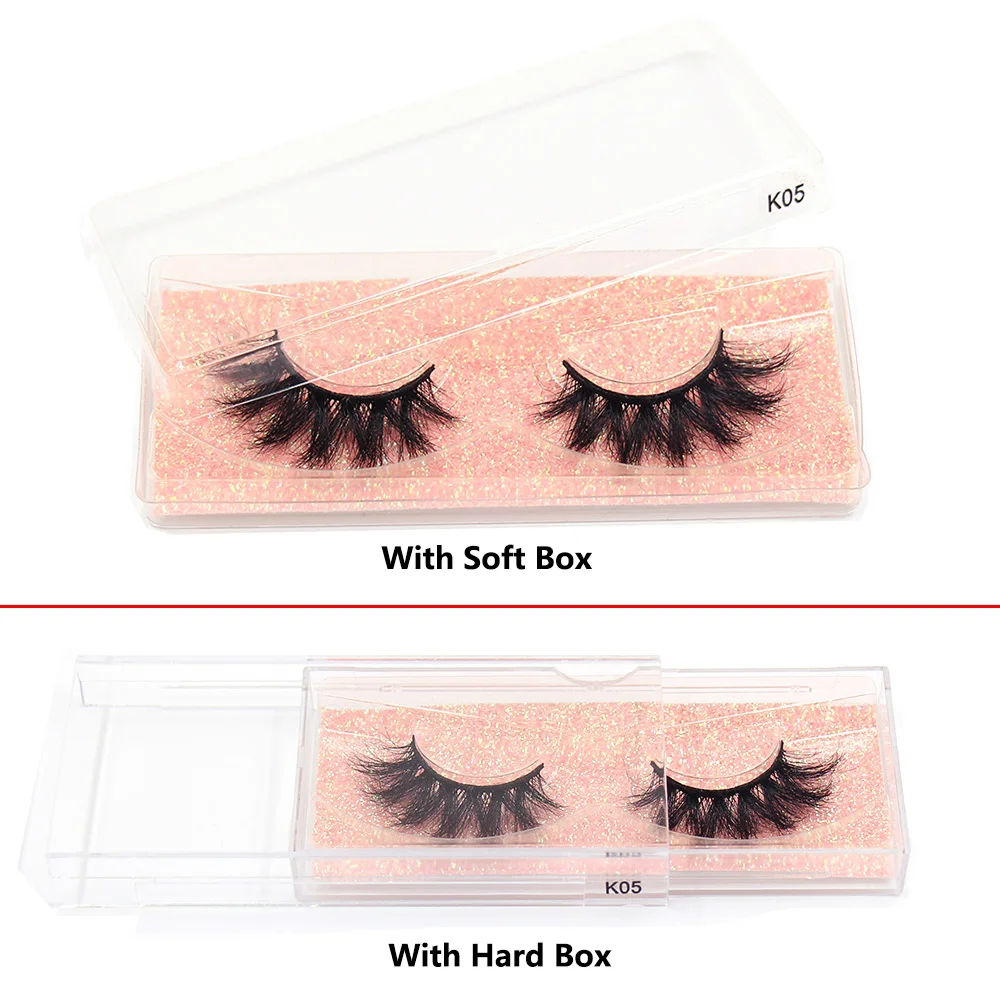 16mm-18mm Mink Eyelashes Long Lasting Mink Lashes Natural Dramatic Volume Eyelashes Extension Thick Long 3D False Eyelashes