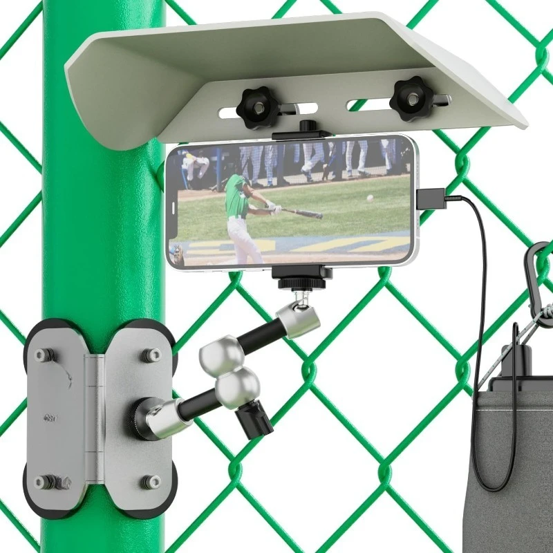 

Magnetic sports camera, outdoor photography hanging net bracket, with adjustable sun visor bracket