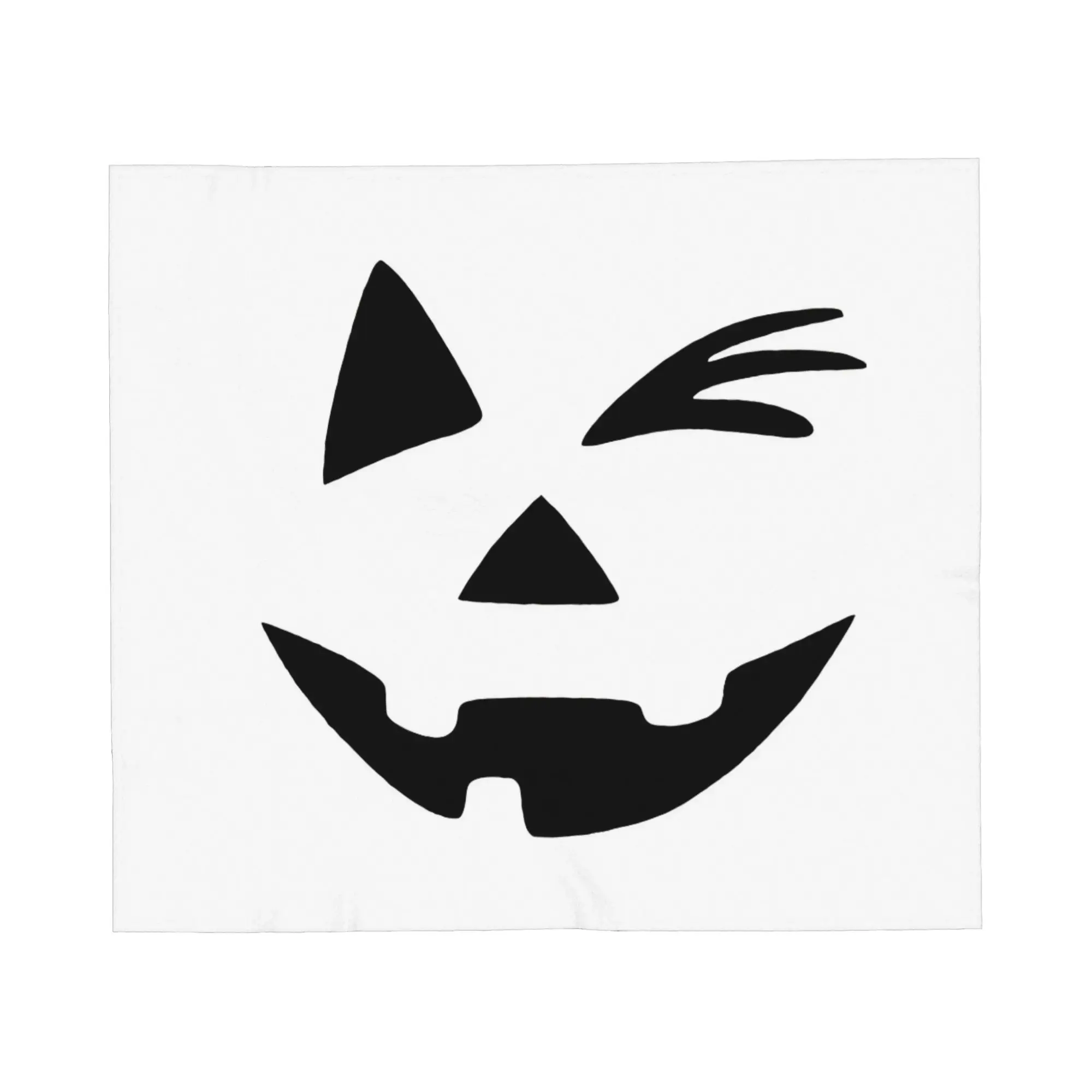Wink Monster Face Kawaii Blanket Halloween Flannel Vintage Warm Throw Blankets for Bedspread All Season