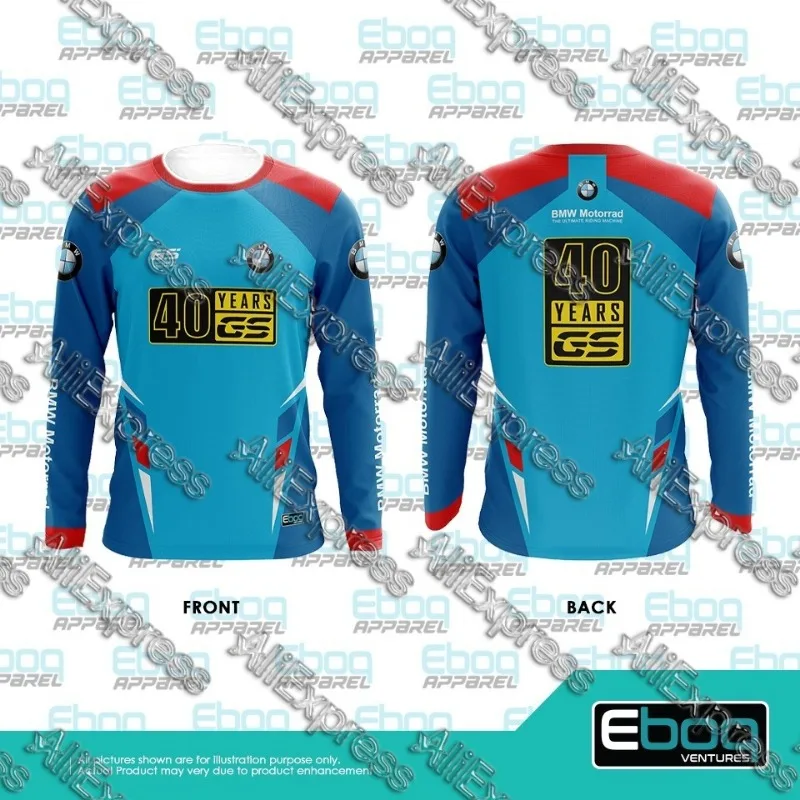 

Лето 2022, мотоциклетный костюм BMW GS, мужская быстросохнущая футболка с длинными рукавами, гоночный костюм, повседневный и дышащий, новая мода