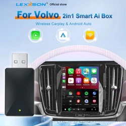Android Auto Wireless Apple Carplay Adapter 2in1 Smart Dongle Play&Plug 5G WIFI For Volvo XC90 S90 V90 XC60 S60 V60 XC40 C40