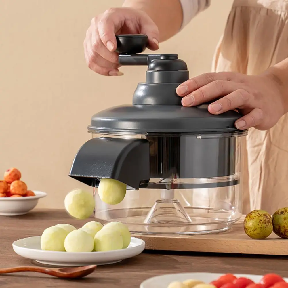 Hand-cranked Fruit Peeler Machine,Safe Material Peeling Gadget, Manual Skin Remover Tool for Cherry Tomatoes Grapes