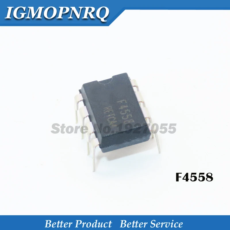 10pcs/lot F4558 CF4558 DIP-8 4558 Operational amplifier new