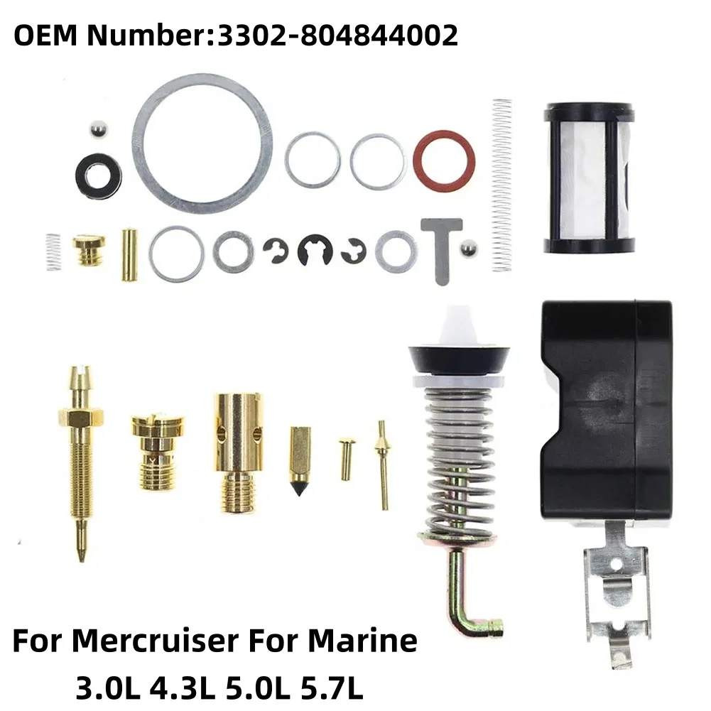 

Комплект карбюратора для Mercruiser Marine 2Barrel 3 0L 4 3L 5 0L 5 7L Антикоррозионный материал OEM 3302 804844002 Детали двигателя