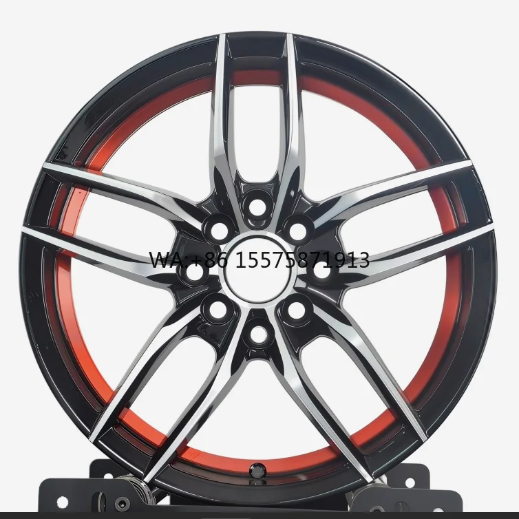 

For Direct Price Monoblock Forged Five Spoke Racing 15 16 17 18 19 18x8.5 5x112 for BMW VW JDM Black Red Sporty Tuning Wheel