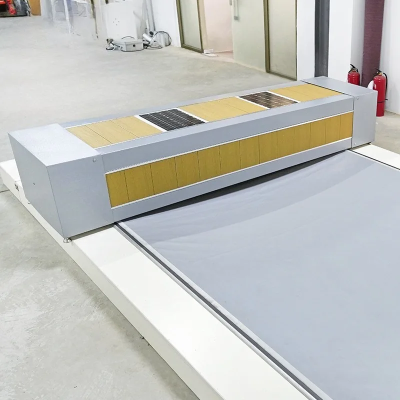 Rail-type solar winder is a dedicated rewinder for small swimming pools and PVC cover cloth
