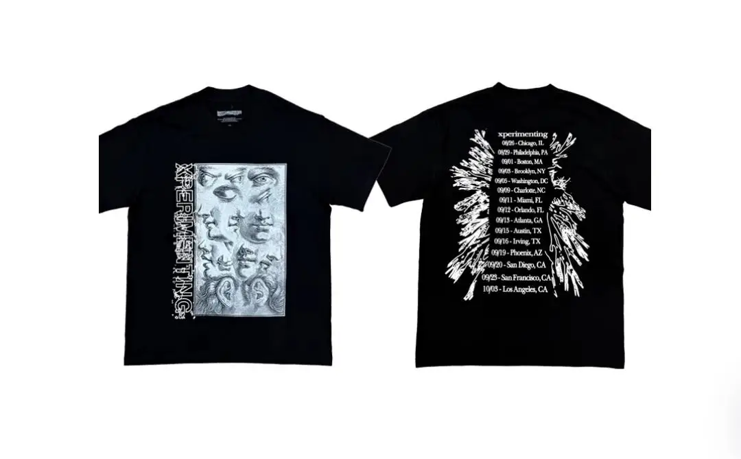 2026 Ken Carson Xperiment Tour Merch Tee Limited Edition Print Short Sleeve T-Shirt TX1907