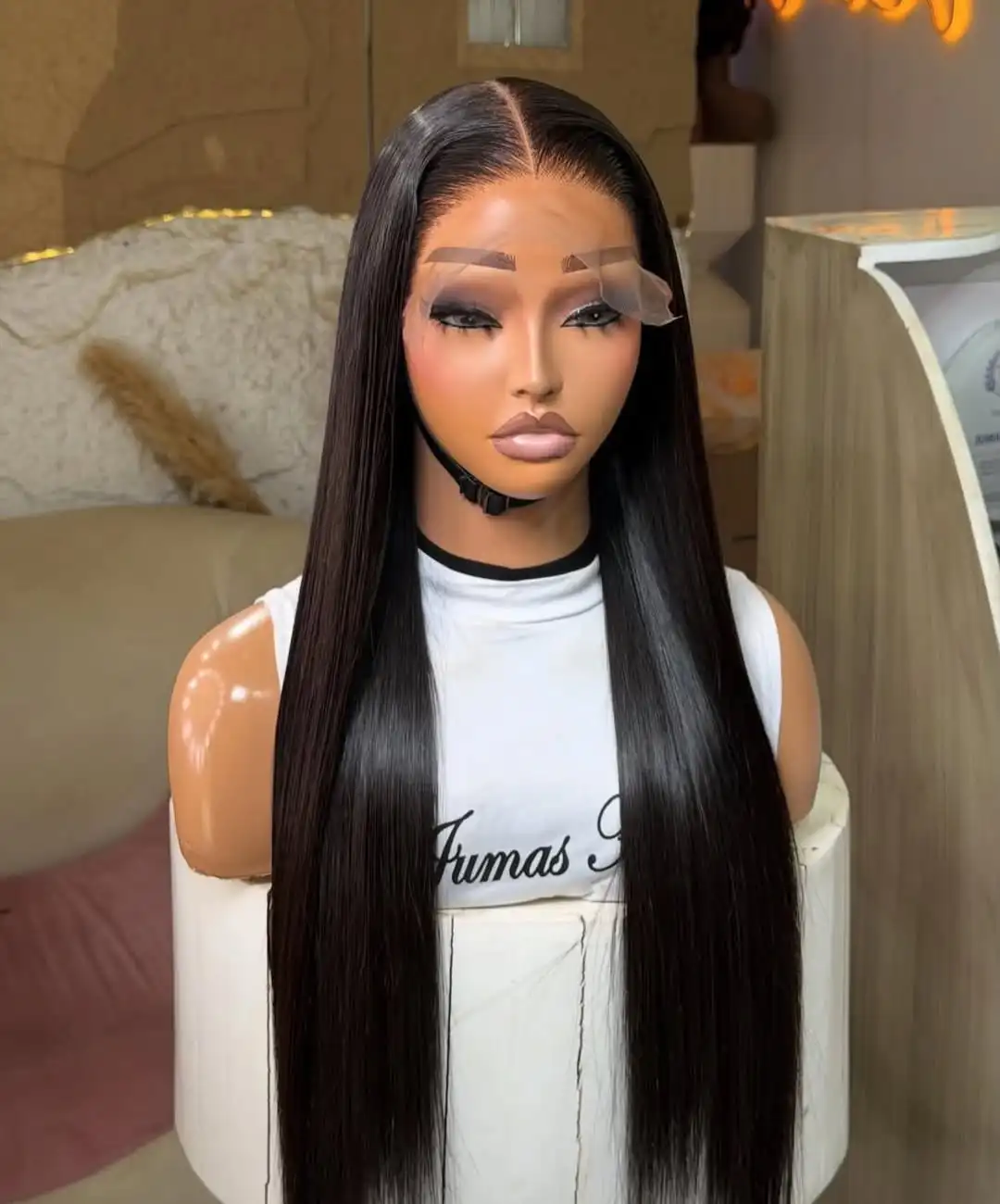 

30 40 Inch Brazilian 250 Density Bone Straight Human Hair Wig 13x6 HD Lace Front Human Hair Wig 13x4 Lace Frontal Wigs For Women